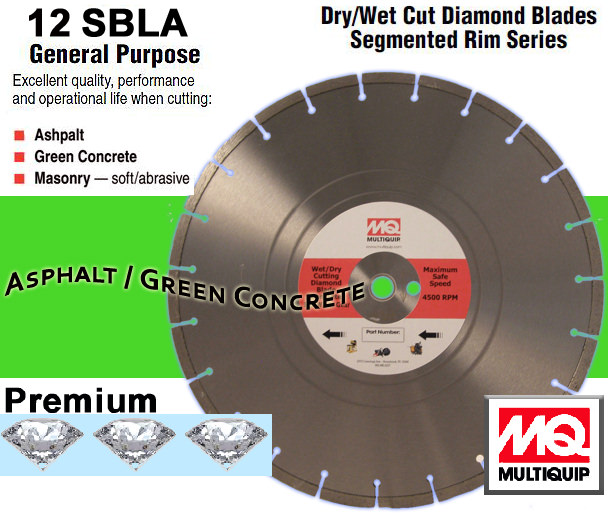 Diamond Saw Blade 12 inch Diameter Asphalt 12SBLA