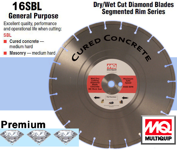 (image for) Diamond Saw Blade 16 inch Diameter CC 16SBL