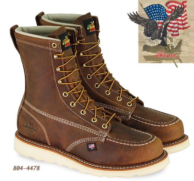 (image for) Thorogood American Heritage 8-in Safety-Toe Boots Max 804-4478