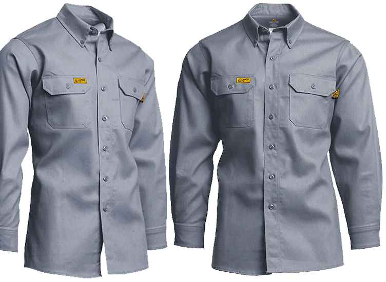 (image for) LAPCO FR Gold Label 6-oz Shirts Optional Embroidery GOS6 Gray