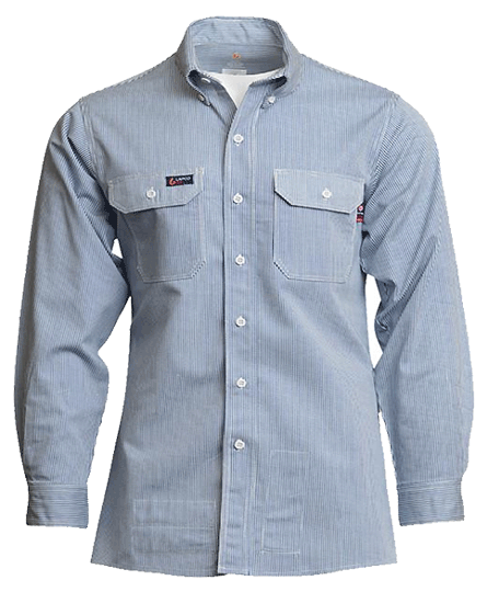 LAPCO FR Uniform 7-oz Striped Shirt 100% Cotton Style: IBW7
