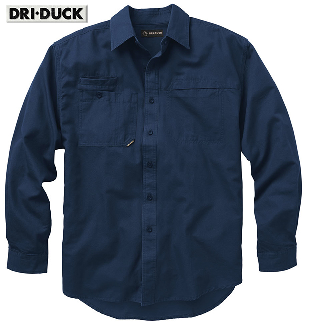 Dri Duck Mason LS Classic Blue Work Duty Shirt 4342