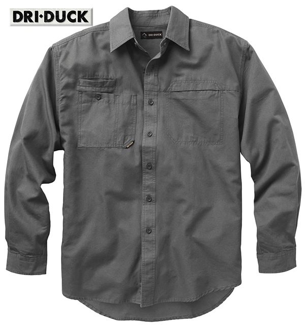 Dri Duck Mason LS Classic Gray Work Duty Shirt 4342
